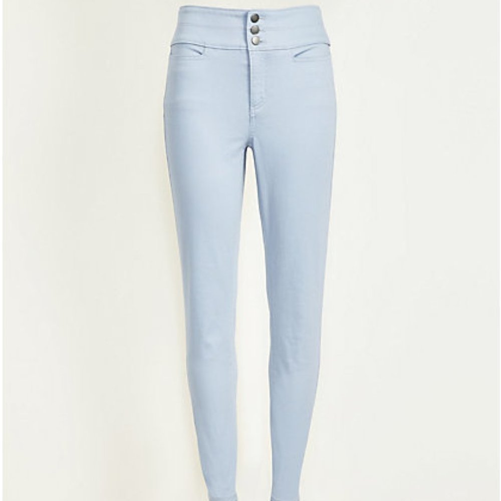 LOFT Petite High Waist Skinny Pants - Light Blue